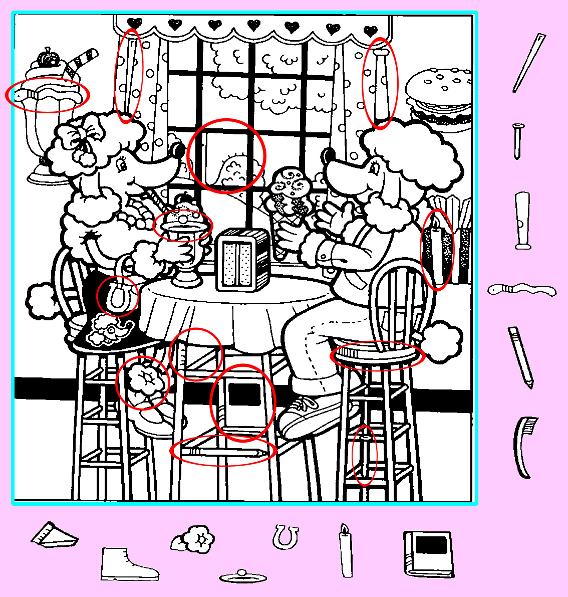 Картинка-ответ (13 предметов). Картинка подготовлена автором