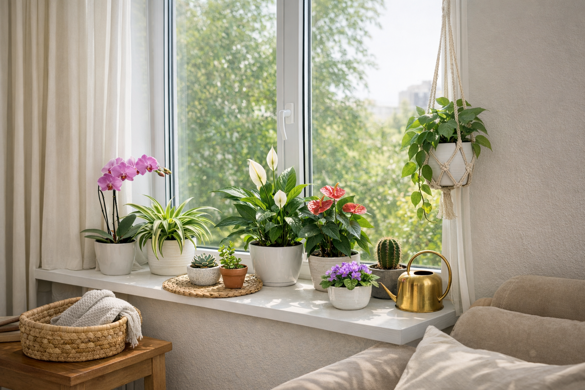 Каждому растению нужен свой температурный и световой режим. Фото: Мир Квартир