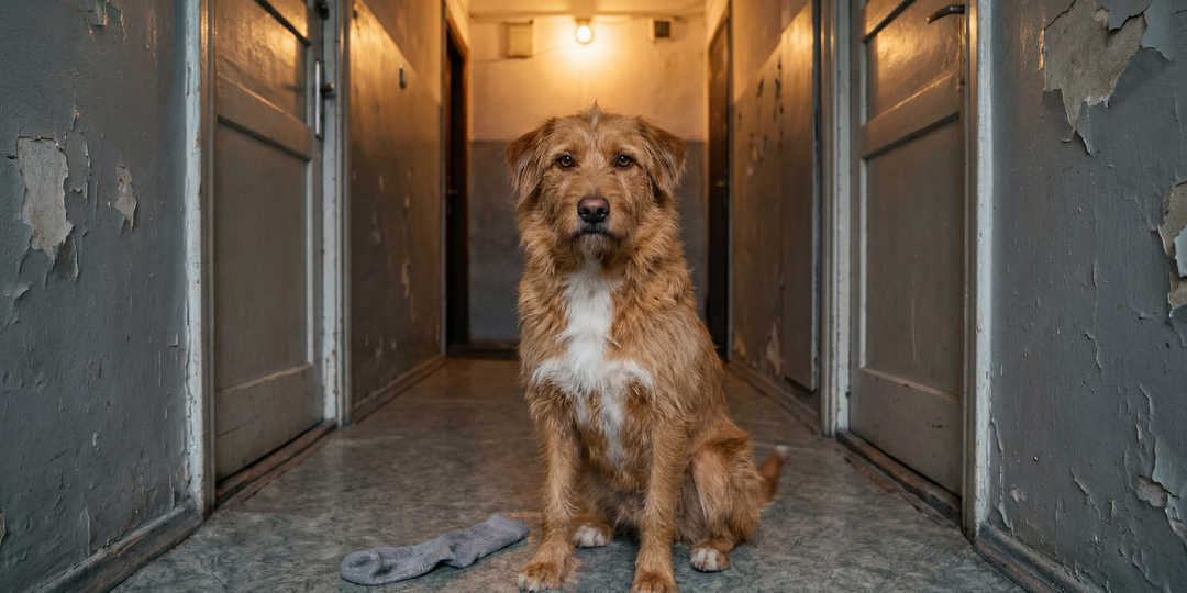 Мой пёс начал странно себя вести – таскал вещи к соседу