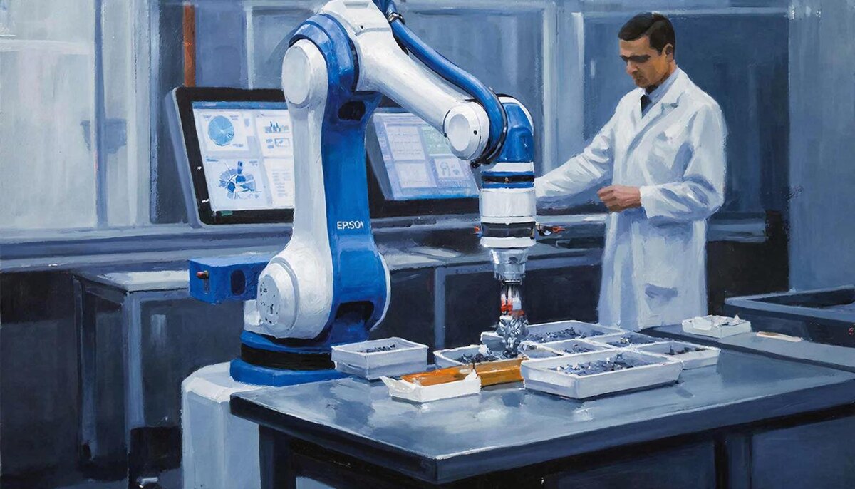 Подводим итоги года в робототехнике и удивляемся новым 10 моделям роботов. Блог "В мире ИТ". Визуализация "Робототехника", "Роботы". Нейроарт. В мире ИТ. @Изображение создано Kandinsky 5.0 Image