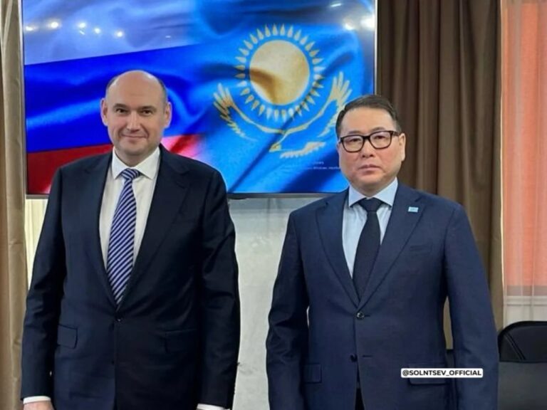    Евгений Солнцев встретился с премьер-министром Республики Казахстан Мария Чалкина