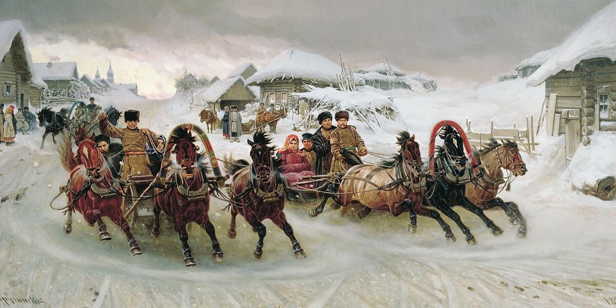 Петр Грузинский. Масленица. 1889 год
