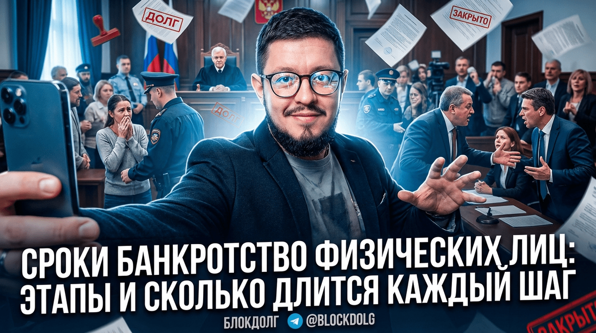    Сроки и этапы банкротства физических лиц Максим