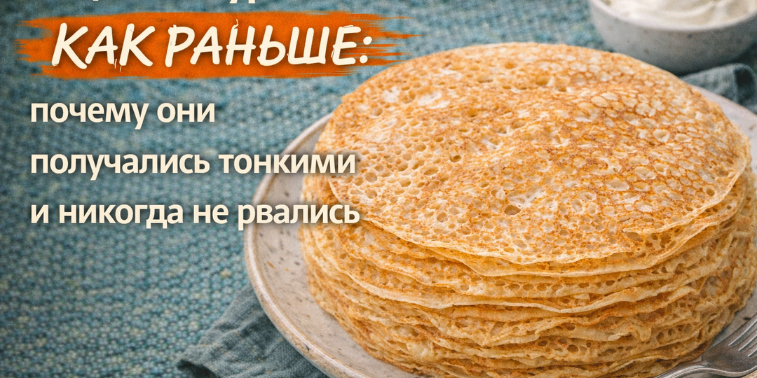 Рецепт ажурных блинчиков КАК РАНЬШЕ: почему они получались тонкими и никогда не рвались