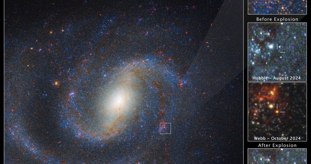 James Webb впервые обнаружил скрытого прародителя сверхновой