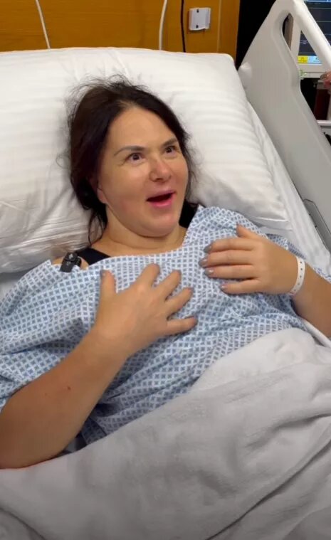    Мама Оксаны сразу после операции