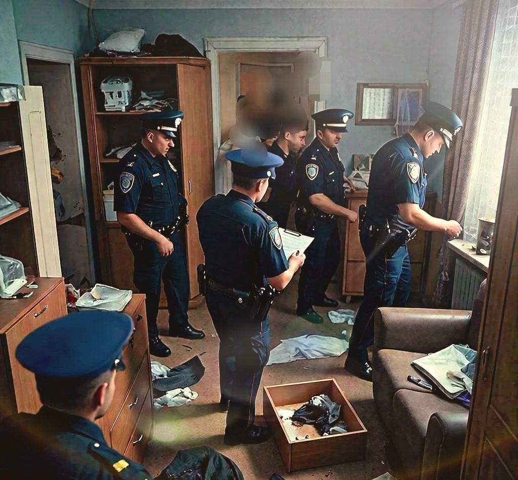 Обыск в квартире подозреваемого