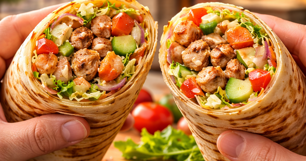 🌯🍗 Домашняя шаурма: когда улица осталась далеко позади, а вкус остаётся родным!