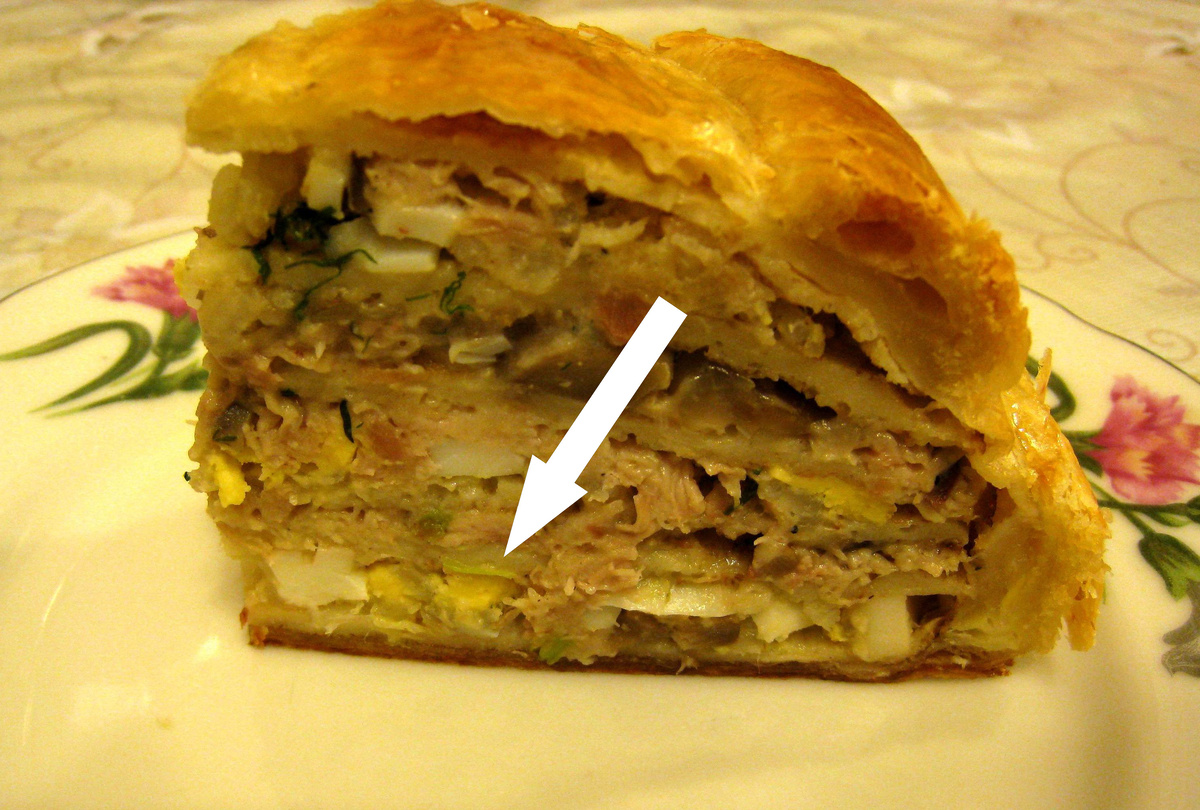    Постный курник с рыбой – монастырский секрет русской кухни