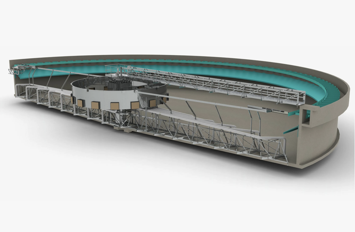 Сгуститель в разрезе