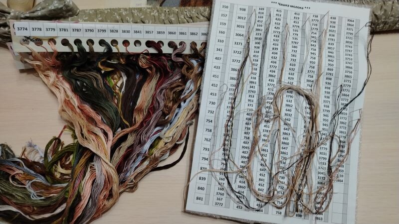 Сделала органайзеры для иголок и для ниток для нового процесса многоцветной вышивки