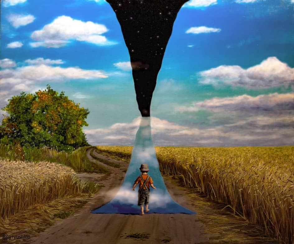 Художник - Юрий Артюшкин, "Детство Мёбиуса"