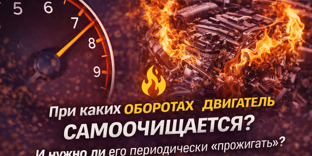 При каких оборотах двигатель самоочищается — и нужно ли его вообще «прожигать»?
