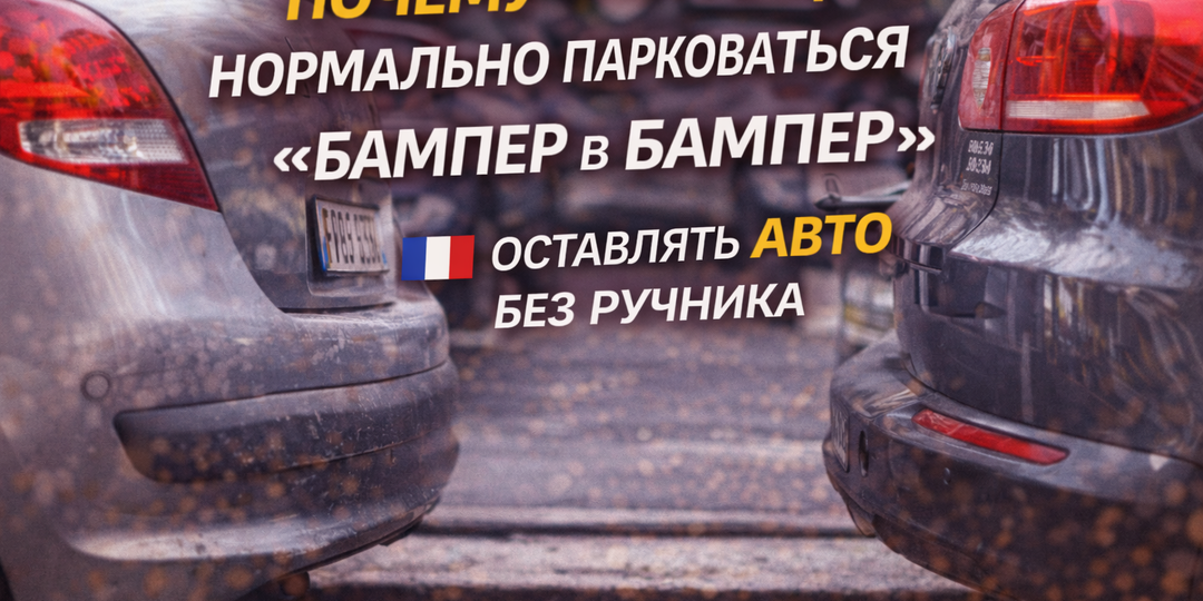 Почему во Франции нормально парковаться «бампер в бампер» — и даже оставлять авто без ручника