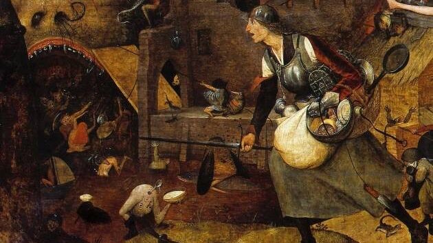     Питер Брейгель Старший. Безумная Грета. Фрагмент. 1562