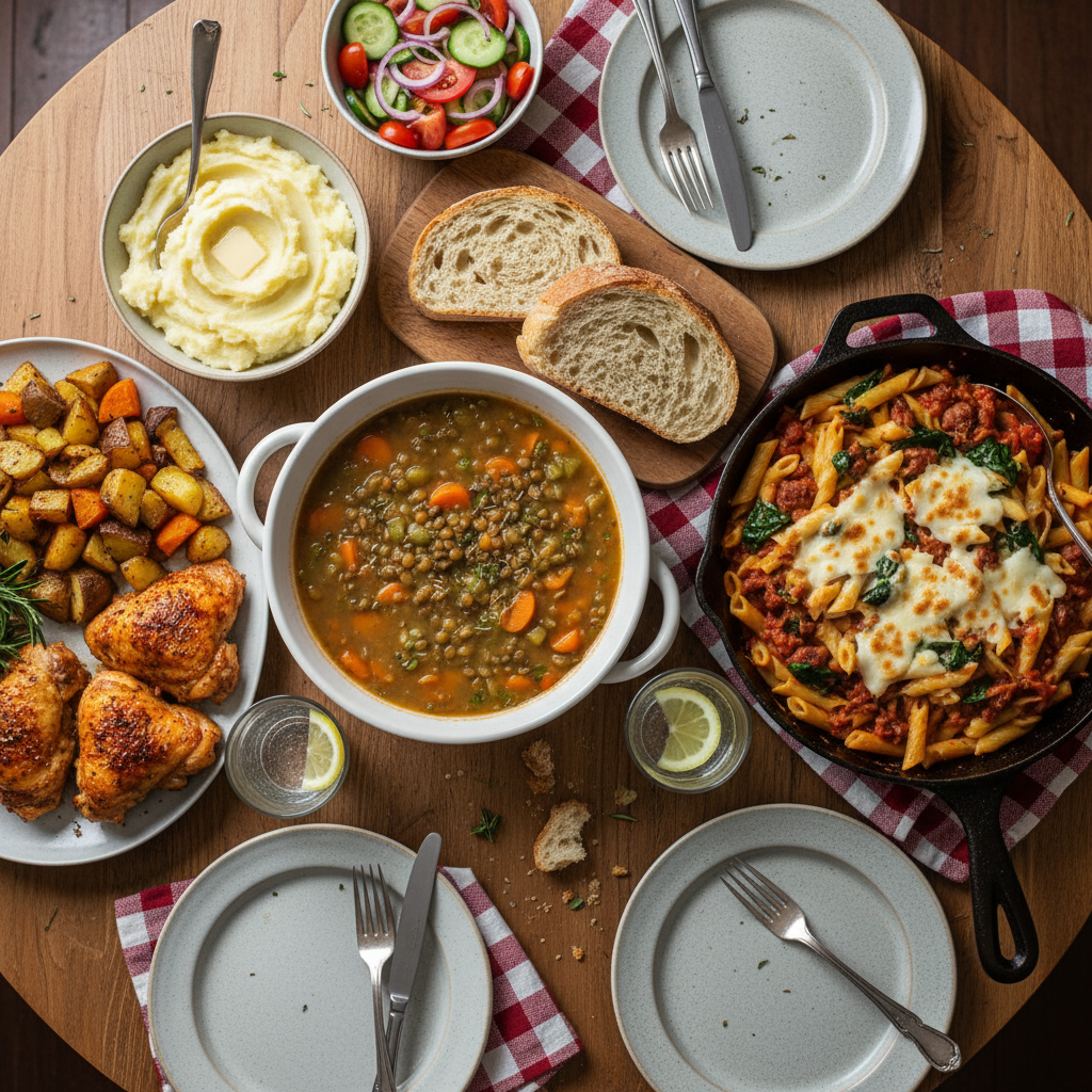 Завтрак, обед и ужин из бюджетных покупок: простые блюда на каждый день