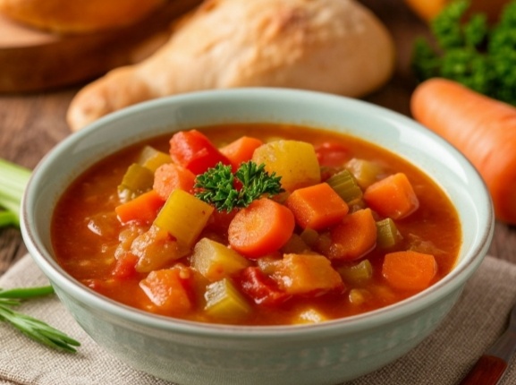 Овощное рагу с индейкой