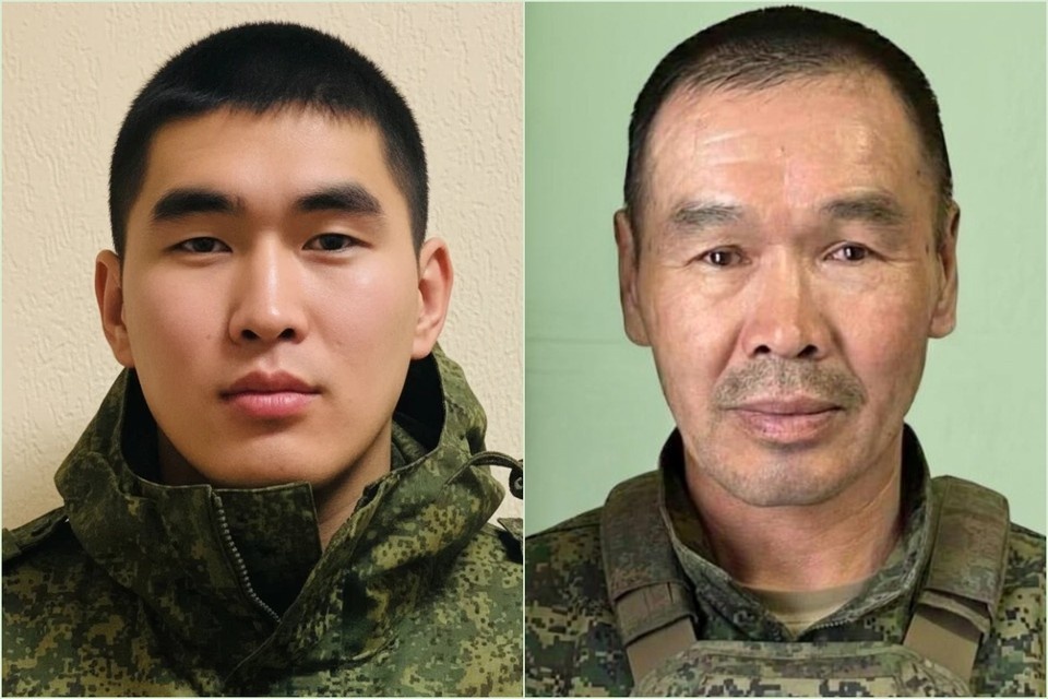    Адыгжы и Шолбан Монгуш, сын и отец из Тувы, погибшие на СВО. Фото: архив семьи.