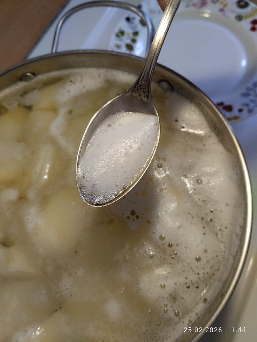 Пену снимаю