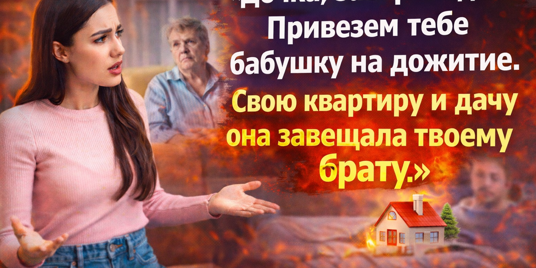Меня попросили ухаживать за бабушкой. Наследство отдали брату