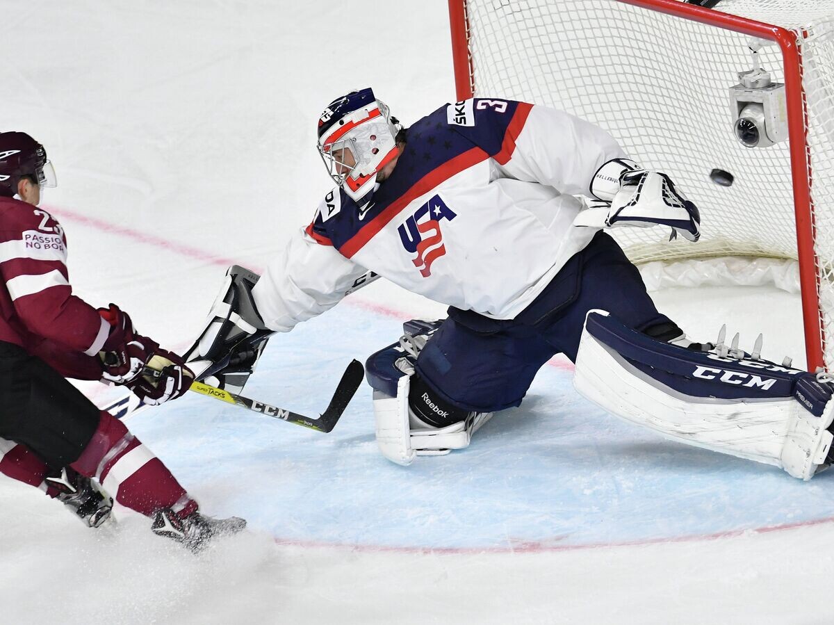    Вратарь сборной США Коннор Хеллебайк | © РИА Новости / Алексей Куденко