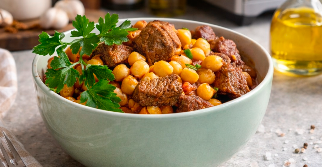 Говядина с нутом