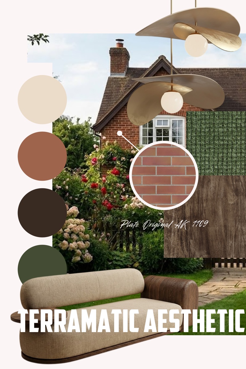 
Plato Original AK 1109 ORIGINAL AК – оттенок, полученный путем нанесения коричнево-карамельного ангоба на бурый клинкерный черепок плитки