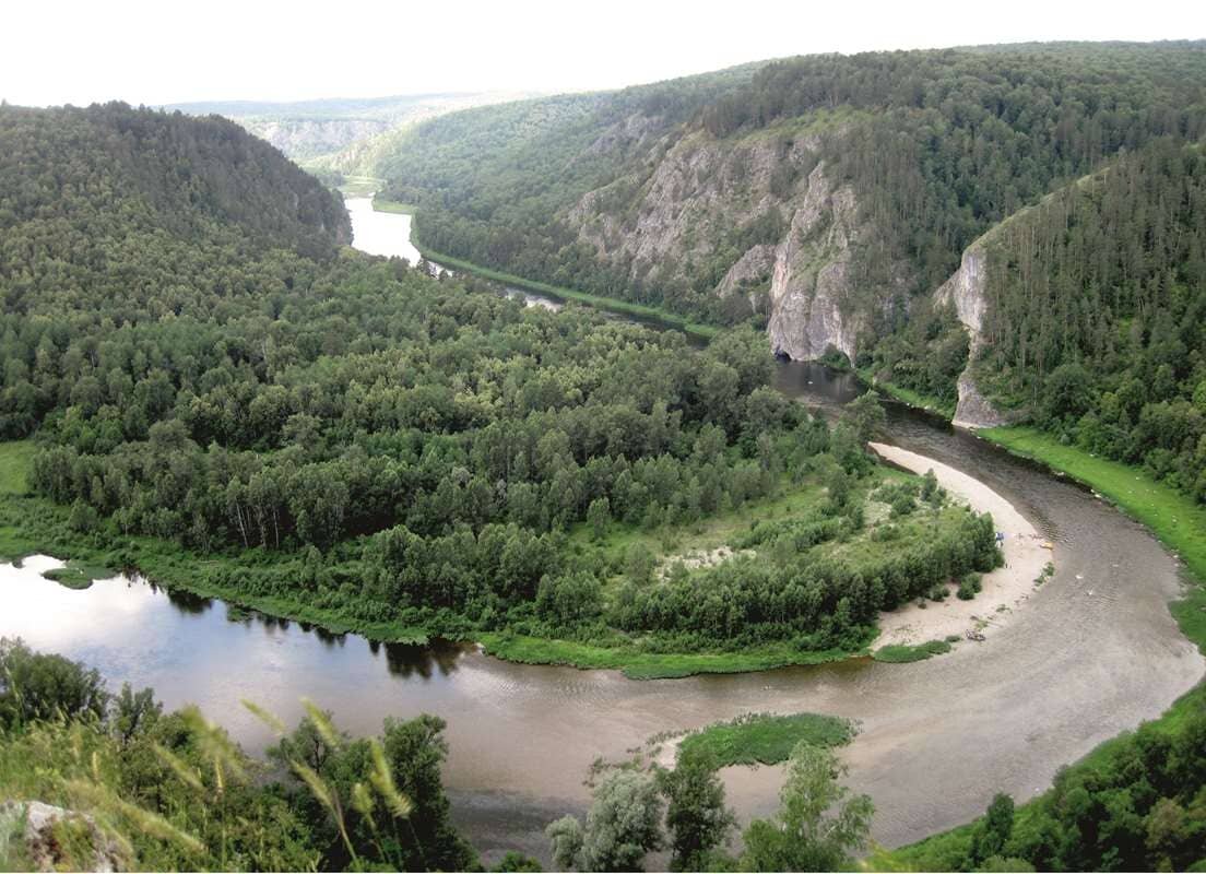 Река Белая в районе пещеры Шульганташ Фото Ляхницкий Ю