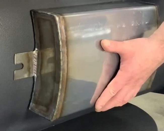 Теплообменник на боковую часть печи 