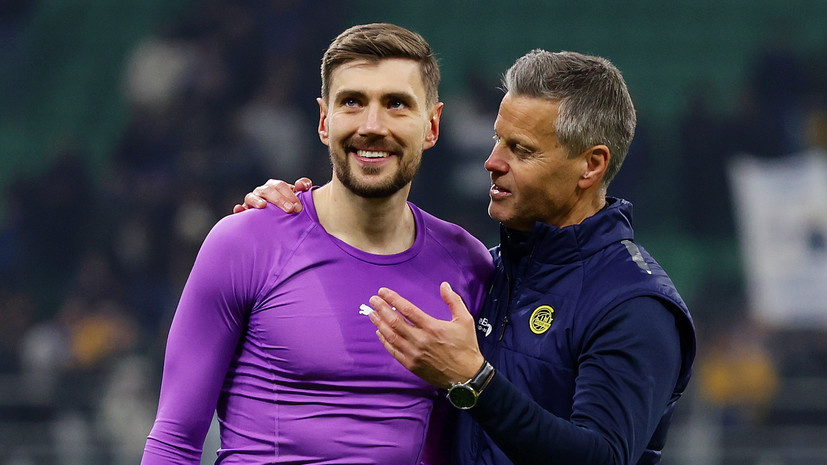     Никита Хайкин и Хьетиль Кнутсен  Francesco Scaccianoce - UEFA via Getty Images