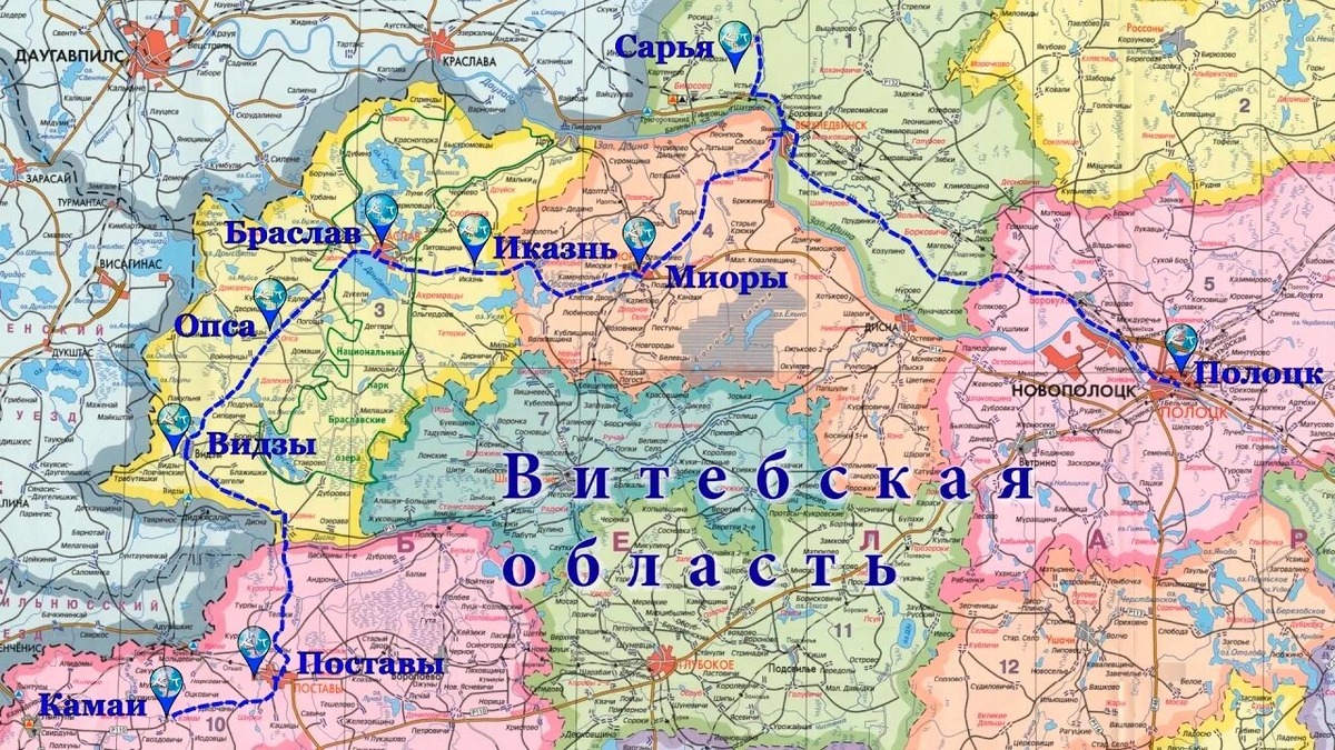 г.Поставы на карте.  фото: яндекс.