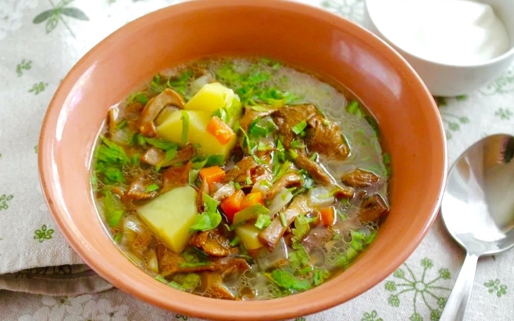 Супы с грибами. Рецепты.