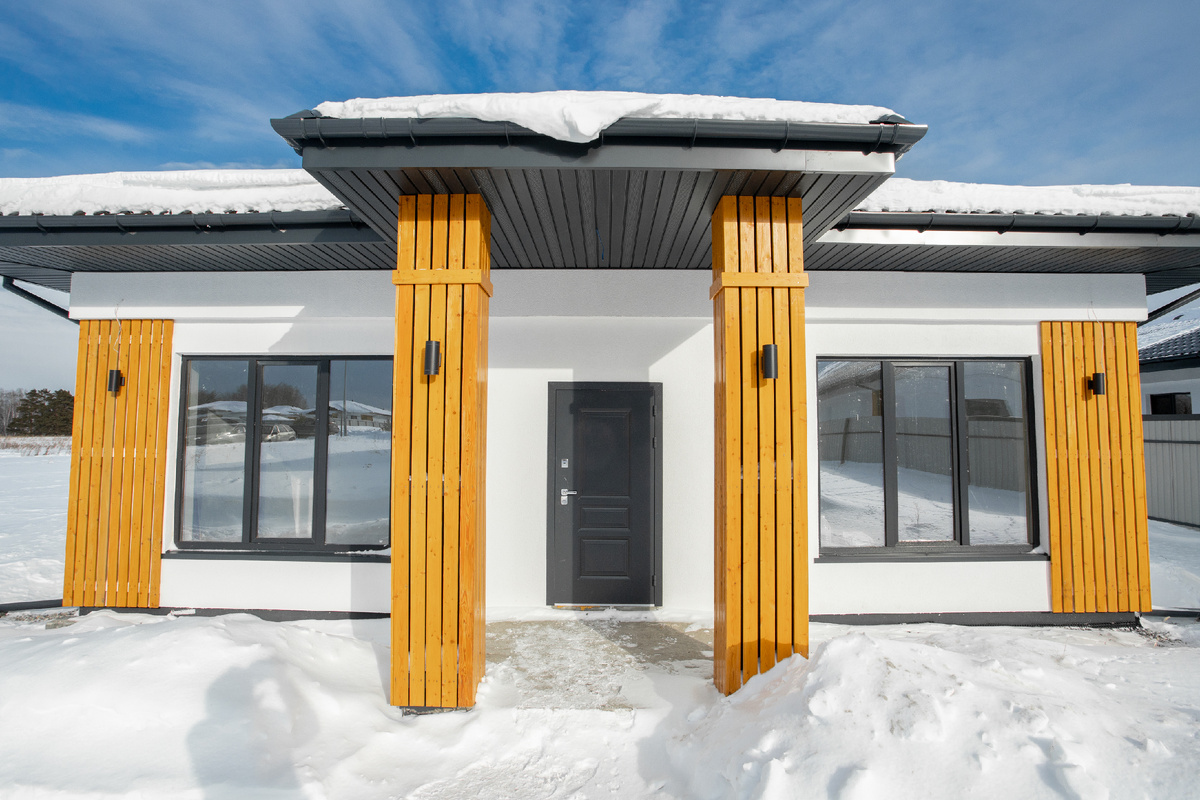 Дом из газоблока 400 мм, БП 400 Термо плюс, без использования утеплителя