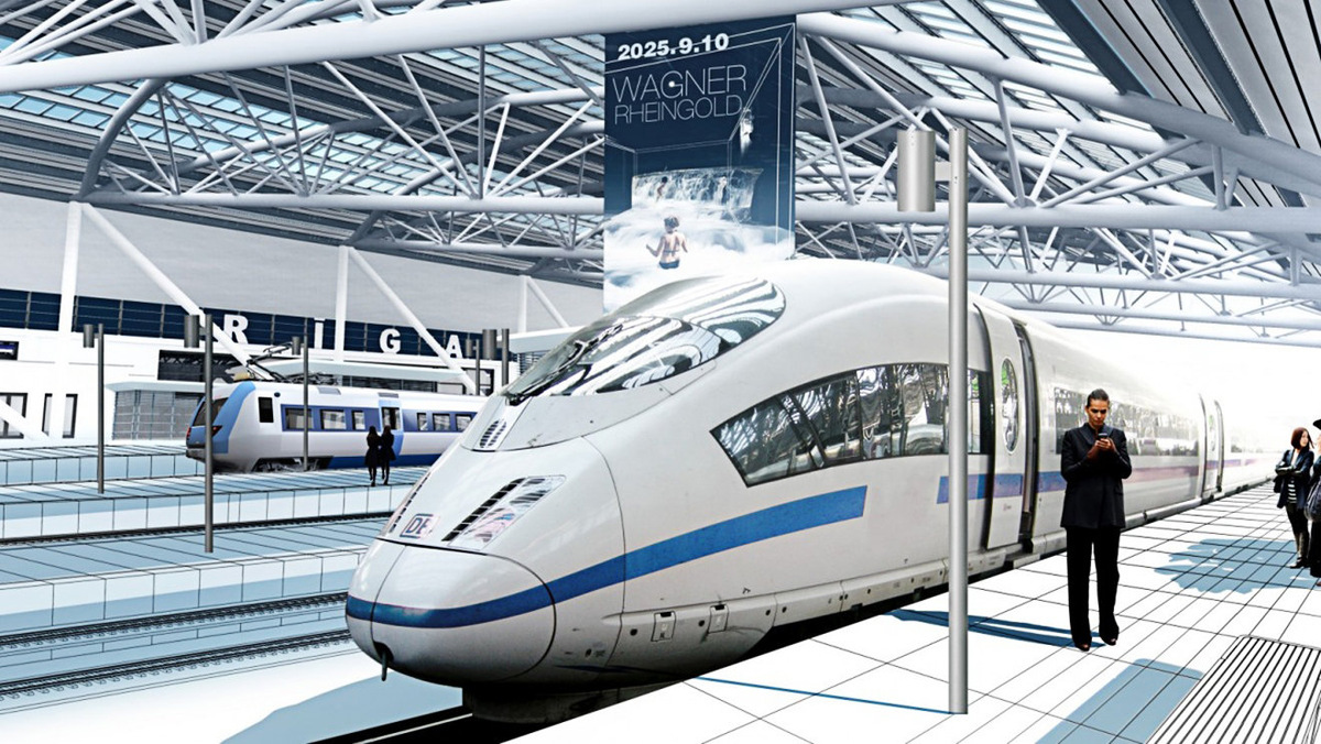 Визуализация проекта Rail Baltica © EDZL / Railbaltica