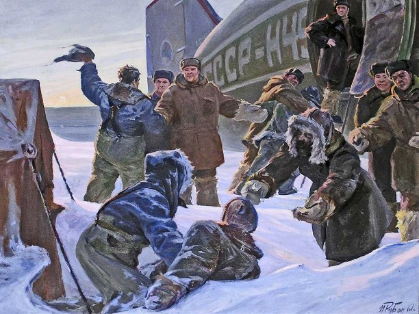 Картина Ивана Рубана "Спасение бельгийской экспедиции".