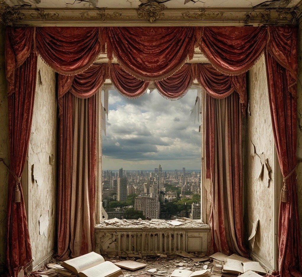 Почему занавес падает изнутри