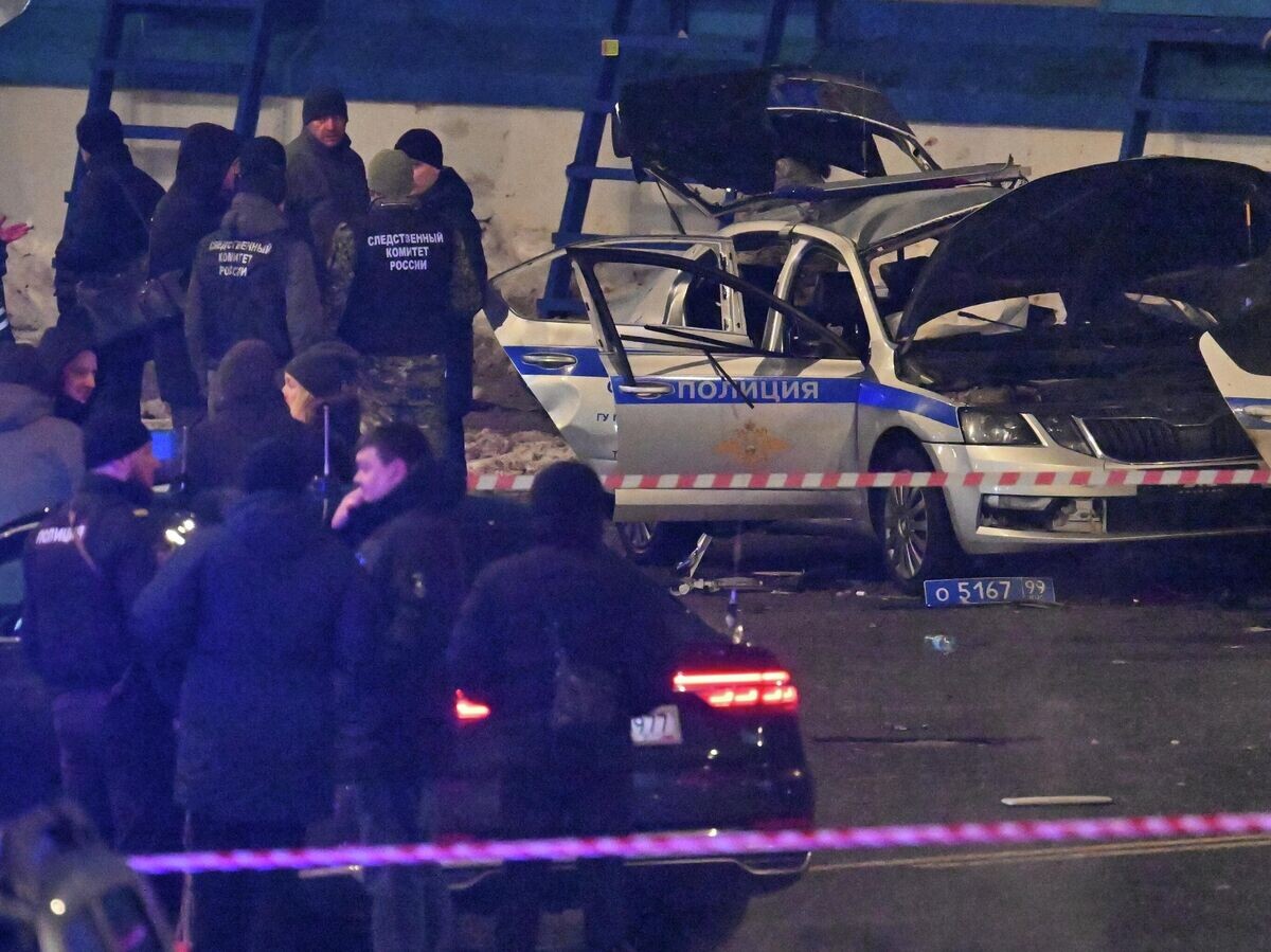    Взрыв автомобиля на площади Савеловского вокзала | © РИА Новости / Алексей Майшев