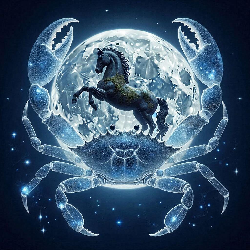 Сочетание знака Рак (стихия Воды, кардинальный знак) и Лошади (стихия Огня по восточному календарю, Ян) создает очень интересный и противоречивый характер. Это человек-загадка: внешне активный и общительный, но внутри — ранимый и глубокий.