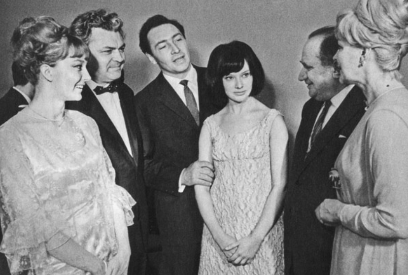 С коллегами на Московском МКФ (1965 г.)