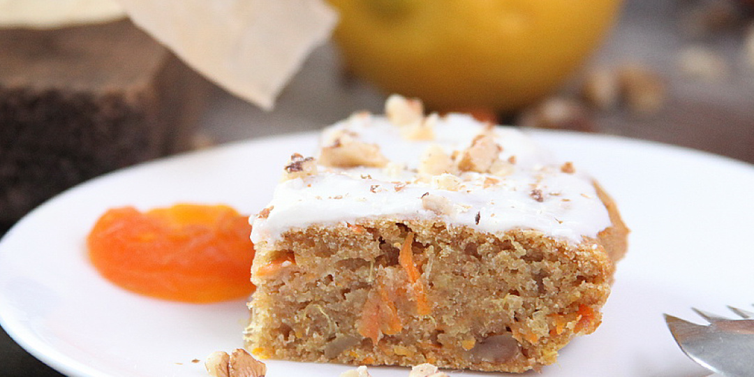 🥕Постный морковный пирог с апельсиновой цедрой