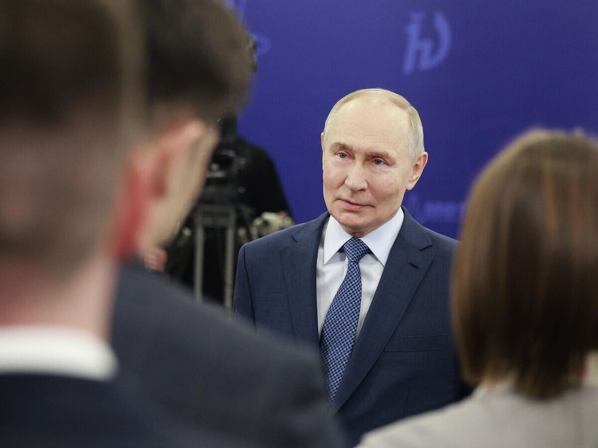    Президент РФ Владимир Путин посещает Московский физико-технический институт© РИА Новости . POOL