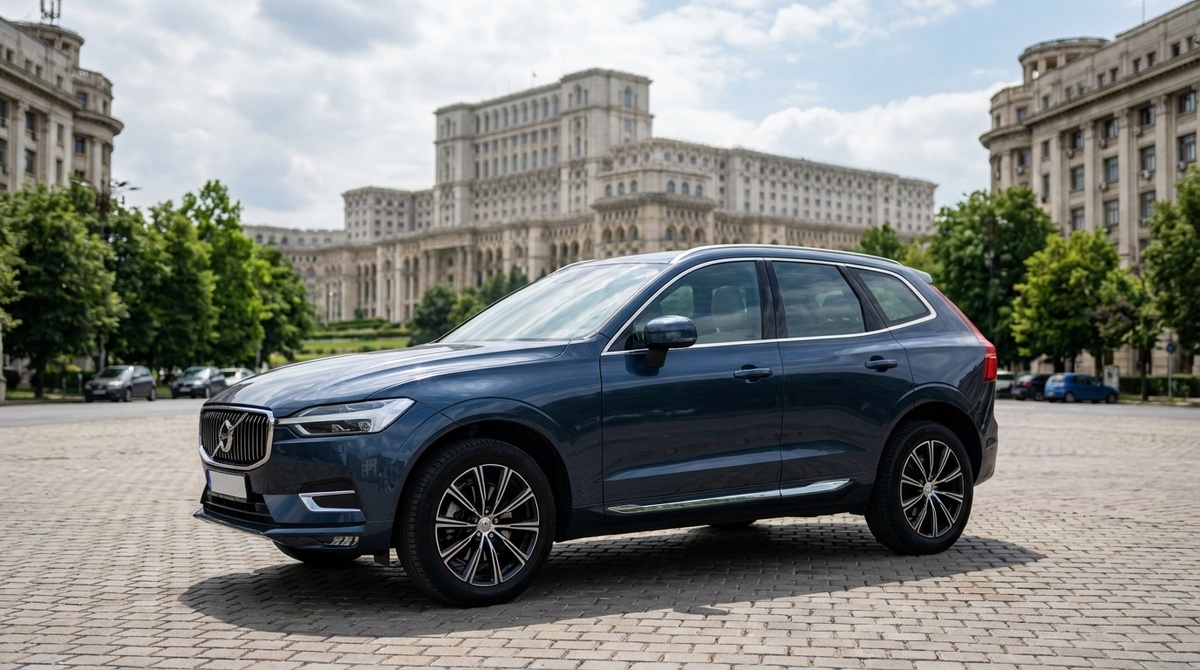 Арендованный автомобиль на улицах Бухареста