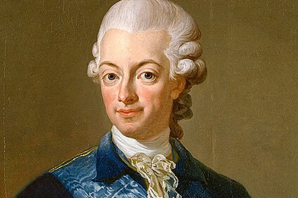 Король Швеции Густав III. Фото в свободном доступе. 