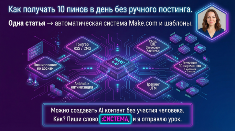    Трафик Pinterest: как одна статья генерирует 10 пинов в день Оксана Солдатова