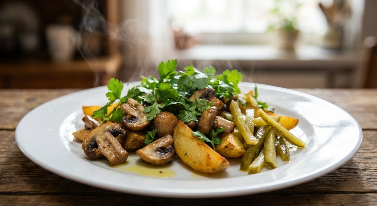 Теплый салат