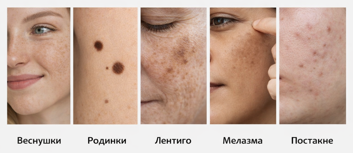 Виды гиперпигментации