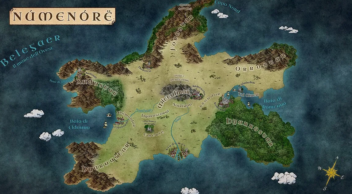 Нуменор остров королевство