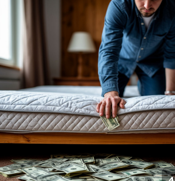 Деньги под кровать, чтобы деньги не отдать 