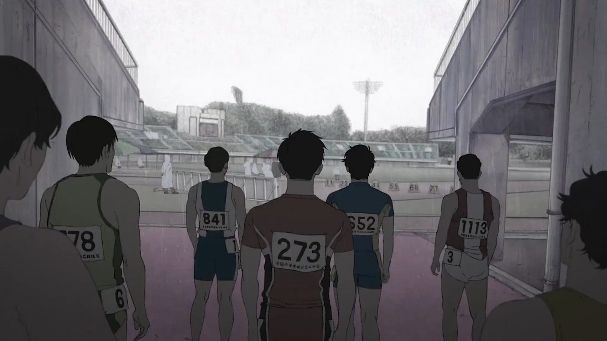 «Стометровка» (Hyakuemu) — полнометражное аниме 2025 года в жанрах спорт и драма; кадр из фильма «Стометровка», реж. Кэндзи Иваисава, 2025