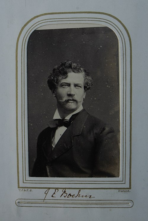Визитная фотокарточка сэра Джозефа Эдгара Бёма, 1860-е годы.
